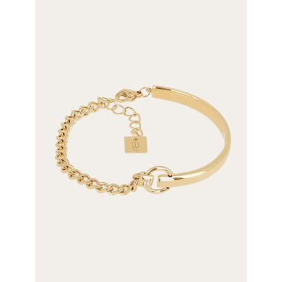 Bracelet ZAG Yséor doré à l'or fin avec zirconium