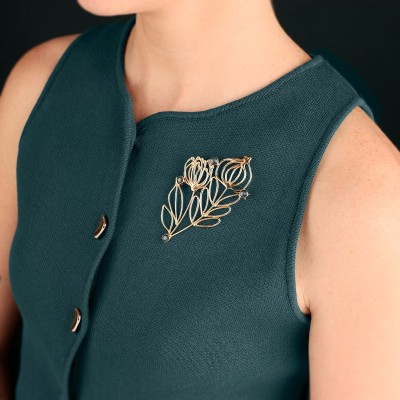 TARATATA bijoux Broche Esquisse.