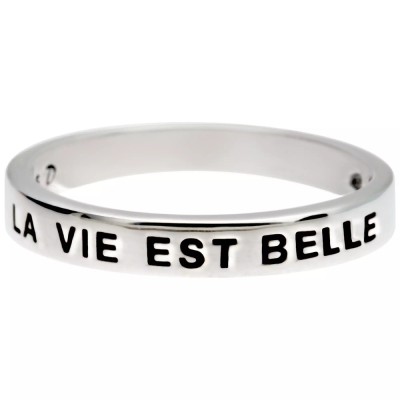 DORIANE Bague « La vie est belle ». DORIANE Bague « La vie est belle ».