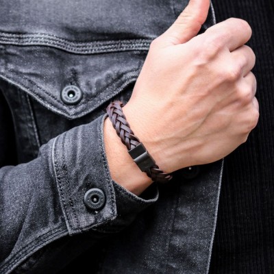 REBEL&ROSE Bracelet Full Metal Braided.