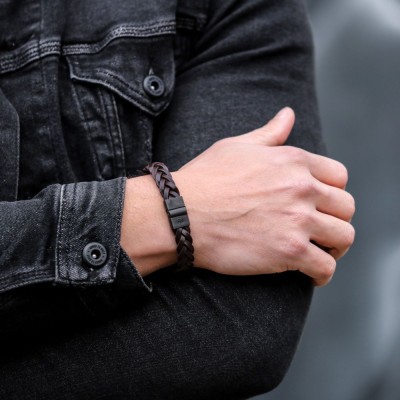 REBEL&ROSE Bracelet Full Metal Braided.