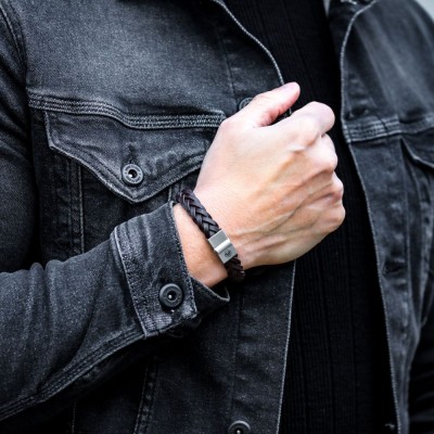 REBEL&ROSE Bracelet Full Metal Braided.