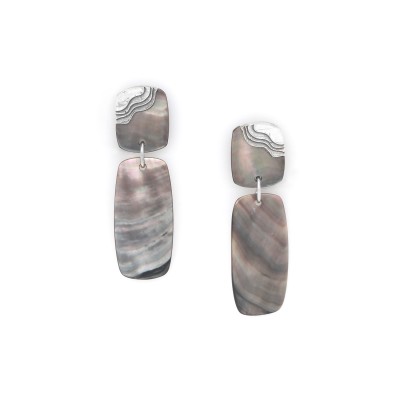 NATURE bijoux Boucles d'oreilles Puces Mindoro. NATURE bijoux Boucles d'oreilles Puces Mindoro.