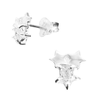 DORIANE Boucles d’oreilles 3 Etoiles. DORIANE Boucles d’oreilles 3 Etoiles.