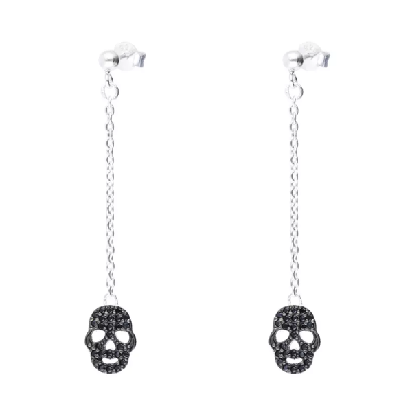 DORIANE Boucles d’oreilles Tête de Mort.