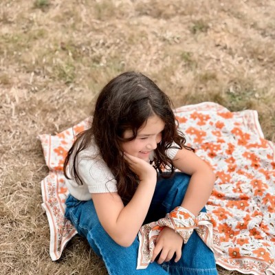SO FAMILY Foulard Agra Corail Small.