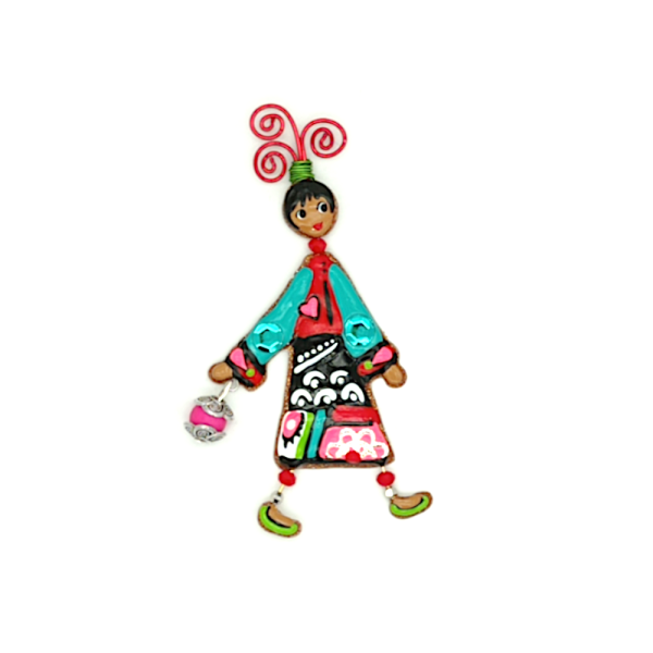 QUAND LES POULES AURONT DES GANTS Broche Osaka.