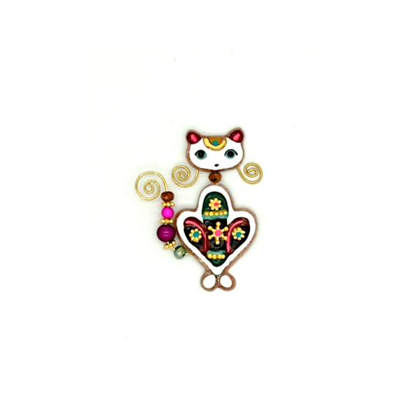 QUAND LES POULES AURONT DES GANTS Broche Mimine.