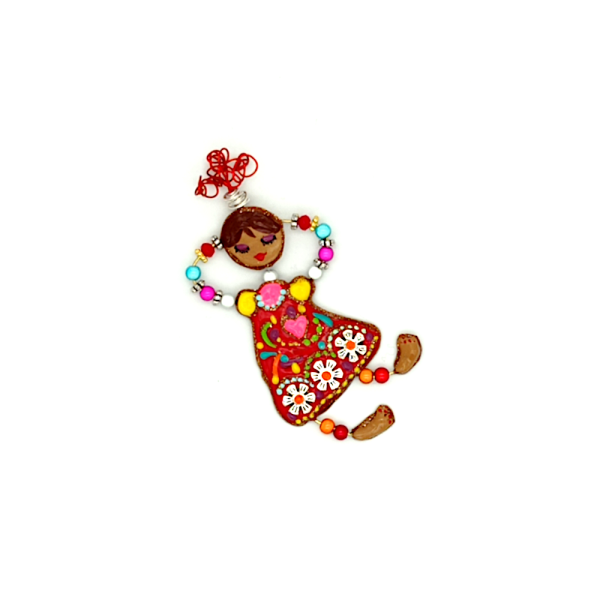 QUAND LES POULES AURONT DES GANTS Broche Pénélope.