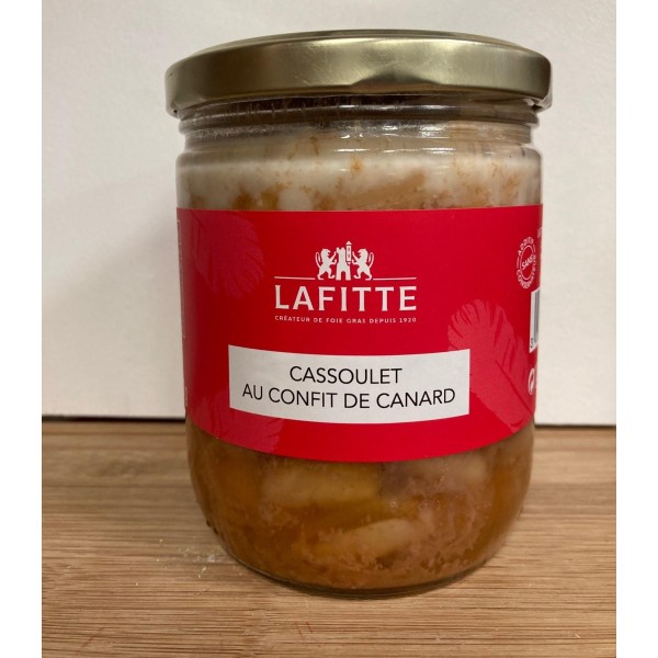 Cassoulet au Confit de Canard 410g pour 1 pers. - Maison Lafitte