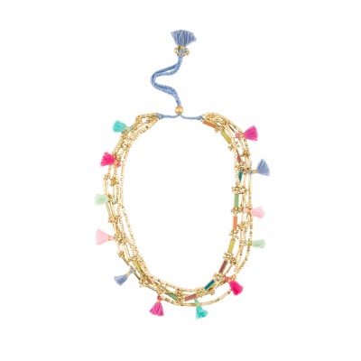 HOUSE OF TUHINA Collier Multi Rangs. HOUSE OF TUHINA Collier Multi Rangs.