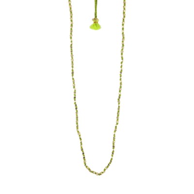 HOUSE OF TUHINA Collier Sautoir Citron Vert. HOUSE OF TUHINA Collier Sautoir Citron Vert.