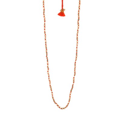 HOUSE OF TUHINA Collier Sautoir Orange. HOUSE OF TUHINA Collier Sautoir Orange.