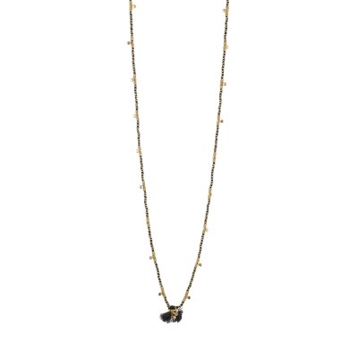 HOUSE OF TUHINA Collier Sautoir Noir. HOUSE OF TUHINA Collier Sautoir Noir.