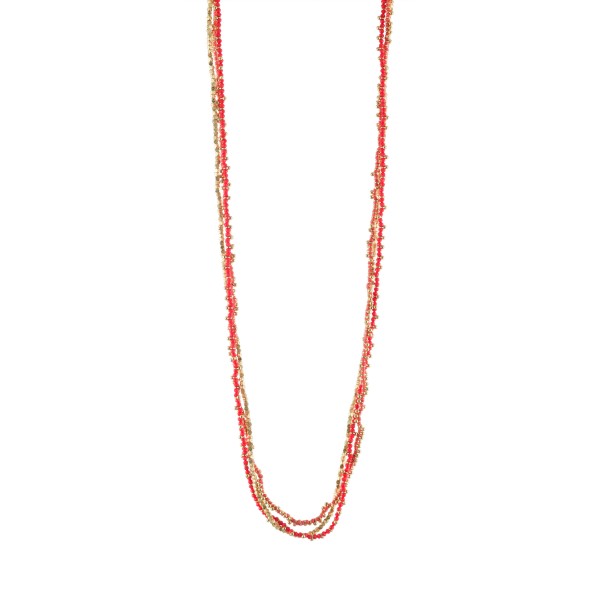 HOUSE OF TUHINA Collier Sautoir Corail.