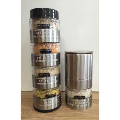 Bar à saveurs de Sels aux 5 saveurs différentes - Savor et Sens Bar à saveurs de Sels aux 5 saveurs différentes - Savor et Sens