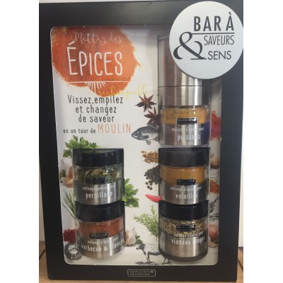 Bar à saveurs Epices aux 5 mélanges différents - Savor et Sens Bar à saveurs Epices aux 5 mélanges différents - Savor et Sens