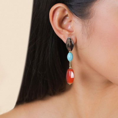 NATURE bijoux Boucles d'oreilles Puces Surabaya. NATURE bijoux Boucles d'oreilles Puces Surabaya.