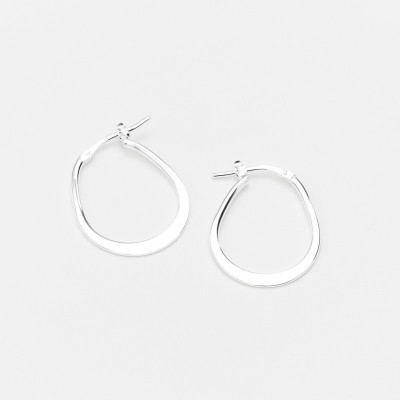 CANYON France Boucles d'oreilles Créoles Argent. CANYON France Boucles d'oreilles Créoles Argent.