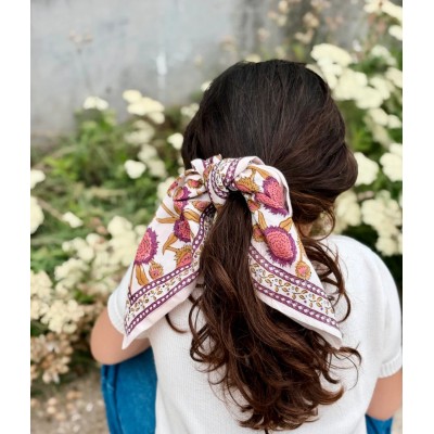 SO FAMILY Foulard Pink Pondichery Small. SO FAMILY Foulard Pink Pondichery Small.