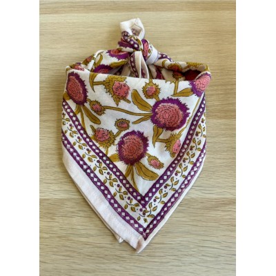 SO FAMILY Foulard Pink Pondichery Small. SO FAMILY Foulard Pink Pondichery Small.