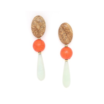NATURE bijoux Boucles d'oreilles Puces Tivoli. NATURE bijoux Boucles d'oreilles Puces Tivoli.