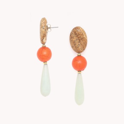 NATURE bijoux Boucles d'oreilles Puces Tivoli. NATURE bijoux Boucles d'oreilles Puces Tivoli.