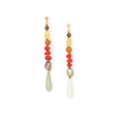 NATURE bijoux Boucles d'oreilles Puces Tivoli. NATURE bijoux Boucles d'oreilles Puces Tivoli.