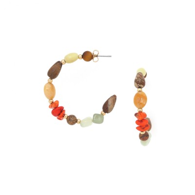 NATURE bijoux Boucles d'oreilles Créoles Tivoli. NATURE bijoux Boucles d'oreilles Créoles Tivoli.