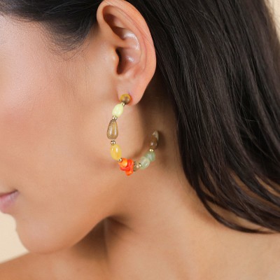 NATURE bijoux Boucles d'oreilles Créoles Tivoli. NATURE bijoux Boucles d'oreilles Créoles Tivoli.