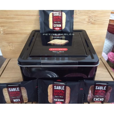 Boite Fer de 30 petits sablés  - 180g - Goulibeur
