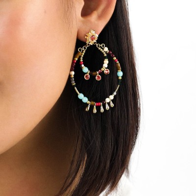 FRANCK HERVAL Boucles d’oreilles Frida. FRANCK HERVAL Boucles d’oreilles Frida.