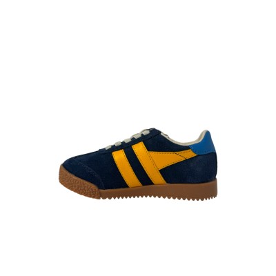 GOLA - Baskets Elan - Bleu marine/jaune
