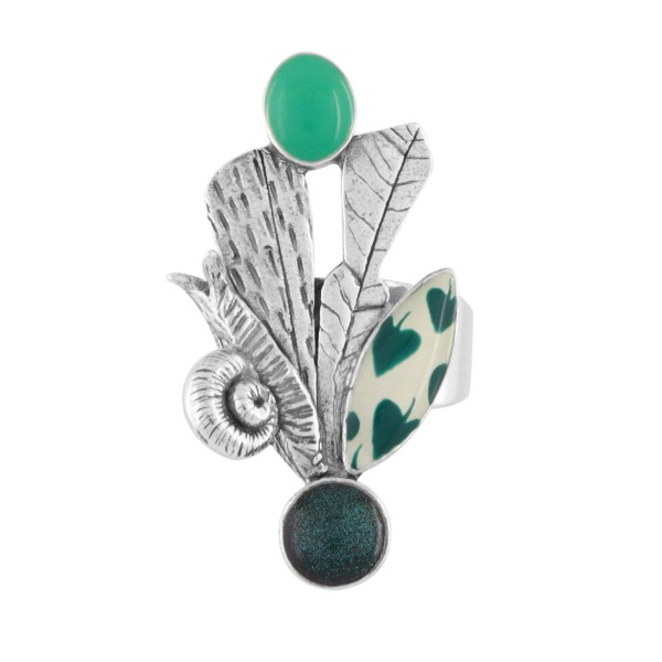 TARATATA bijoux Bague Green.