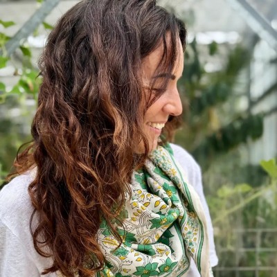 SO FAMILY Foulard Agra Pistache. SO FAMILY Foulard Agra Pistache.