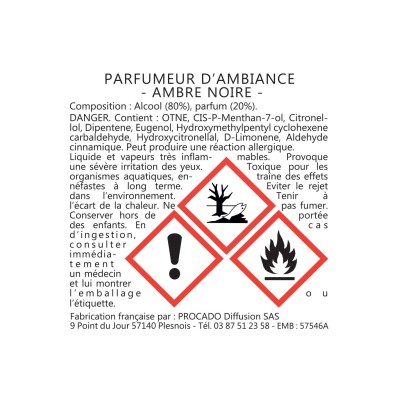 LES LUMIERES DU TEMPS Diffuseur de parfum Ambre noire.