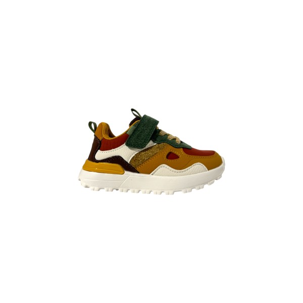 SHOO POM - Baskets Joggy à scratch - Fox Green Ocre