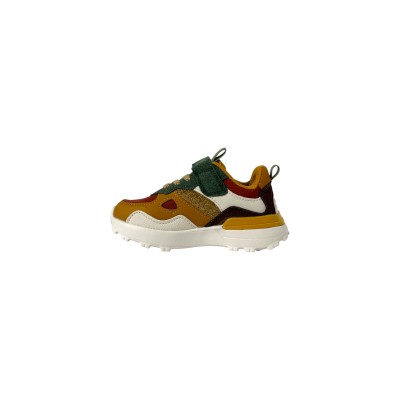 SHOO POM - Baskets Joggy à scratch - Fox Green Ocre