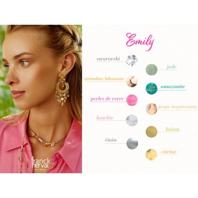 FRANCK HERVAL Boucles d’oreilles Emily. FRANCK HERVAL Boucles d’oreilles Emily.