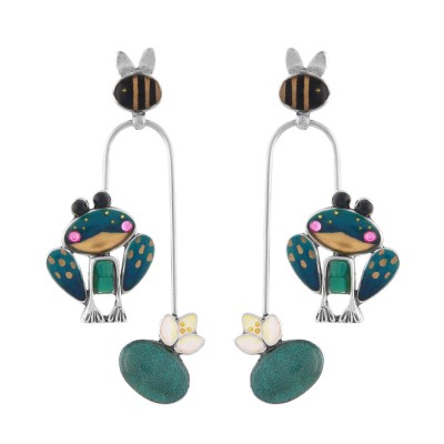 TARATATA bijoux Boucles d'oreilles Taraboum Rainette. TARATATA bijoux Boucles d'oreilles Taraboum Rainette.