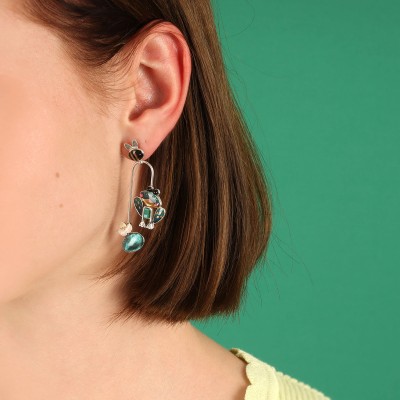 TARATATA bijoux Boucles d'oreilles Taraboum Rainette. TARATATA bijoux Boucles d'oreilles Taraboum Rainette.