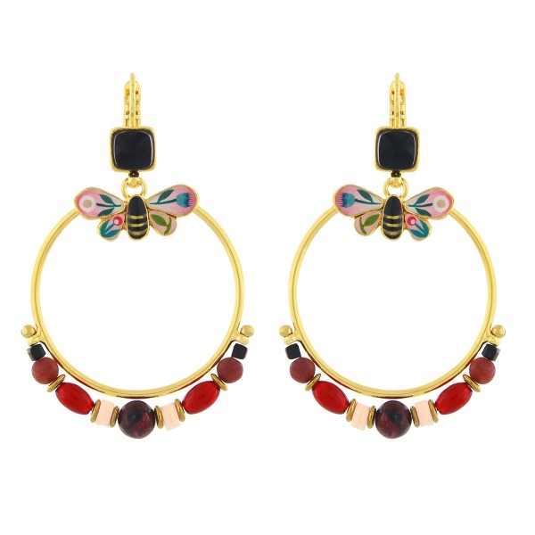 TARATATA bijoux Dormeuses La vie en rose.
