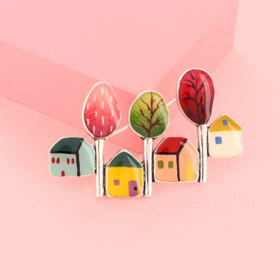 TARATATA bijoux Broche Mon Petit Village. TARATATA bijoux Broche Mon Petit Village.