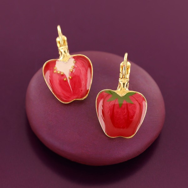 TARATATA bijoux Boucles d’oreilles Dormeuses Paprika.