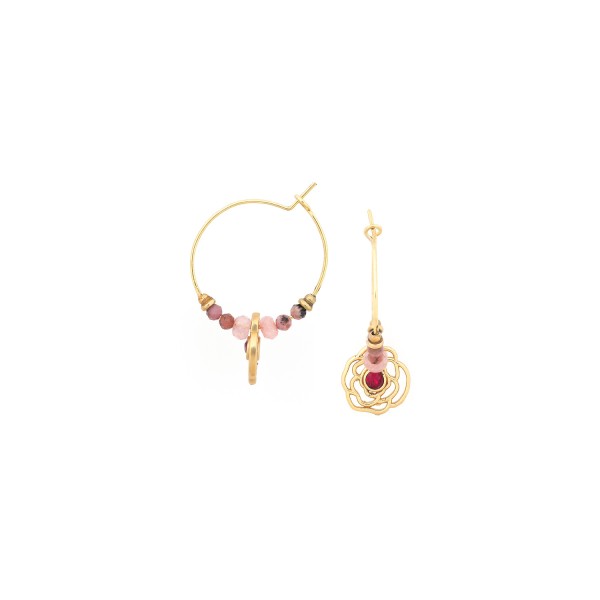 FRANCK HERVAL Boucles d’oreilles Camelia.