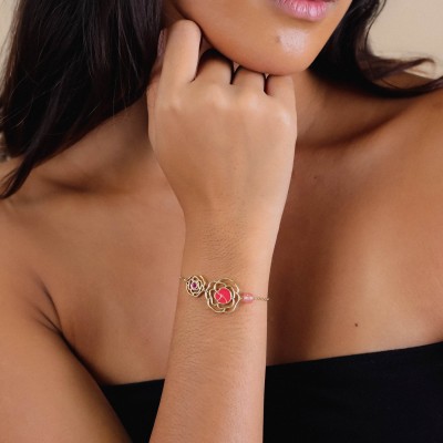 FRANCK HERVAL Bracelet Camélia. FRANCK HERVAL Bracelet Camélia.
