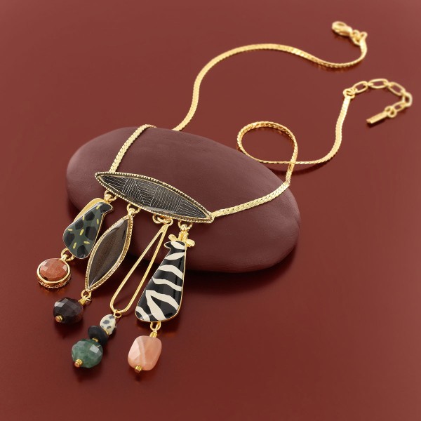 TARATATA bijoux Collier Zebra.