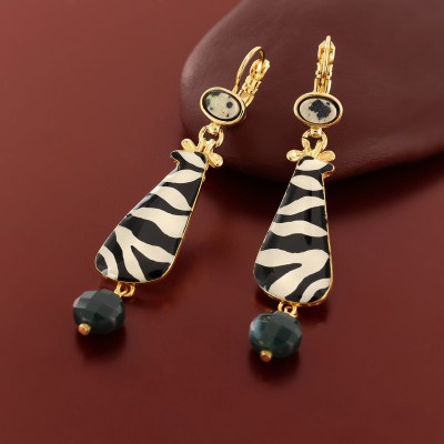 TARATATA bijoux Boucles d’oreilles Dormeuses Zebra. TARATATA bijoux Boucles d’oreilles Dormeuses Zebra.
