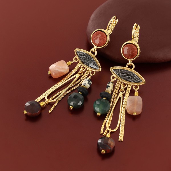 TARATATA bijoux Boucles d’oreilles Dormeuses Zebra.