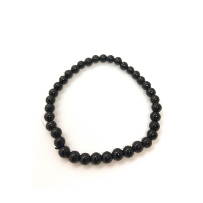 Bracelet Obsidienne Noire 4 mm Bracelet Obsidienne Noire 4 mm
